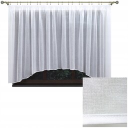 Firanka batyst gotowa z lamówką łuk 400x150 cm