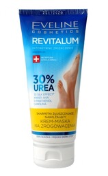 Eveline Revitalum 30% Urea Krem-maska na zrogowacenia-skarpetki złuszczające