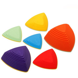 ścieżka sensoryczna kamienie rzeczne Trójkąt 6 elementów