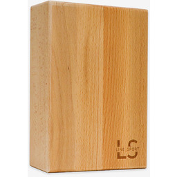 Kostka do jogi drewniana Line Sport - naturalne