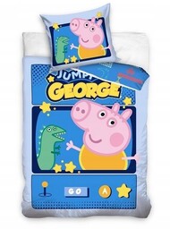 Pościel 140X200 Świnka Peppa Pig George Dinozaur