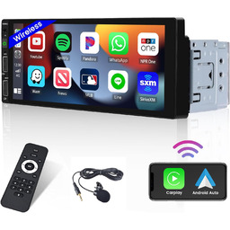 Radio Samochodowe Carplay Android 1DIN Bluetooth Ekran Dotykowy