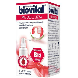 Biovital Metabolizm aerozol doustny z witaminą B12, 15ml
