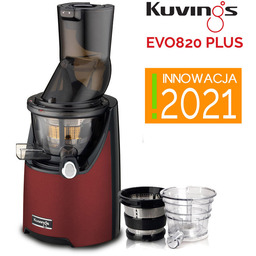 Wyciskarka wolnoobrotowa KUVINGS EVO820 (Evolution) Plus czerwona (wersja