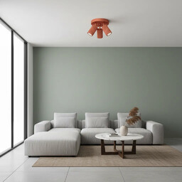 Plafon KARBON 3P ochra czerwona SL.1639 - Sollux