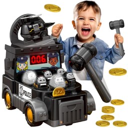 WOOPIE Gra Zręcznościowa Uderz Młotkiem Wbijak Wóz Policyjny