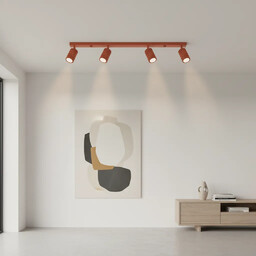 Plafon KARBON 4L ochra czerwona SL.1641 - Sollux