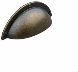 Uchwyt meblowy muszlowy Prato 64 Metalowy Oksydowany