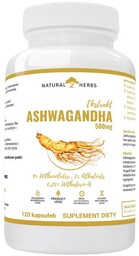 Ashwagandha 500 Mg 9% Witanoli+Leucyna 120 Kaps.