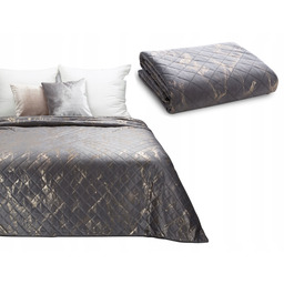 Narzuta Na Łóżko 170x210 Kapa Luiz 6 stal+złoty