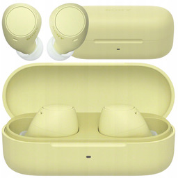 Słuchawki Bezprzewodowe Dokanałowe Sony Bluetooth Żółte Mikrofon