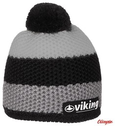 Viking Czapka z pomponem Windstopper szara