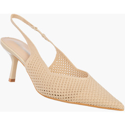 Szpilki Damskie Slingback Ażurowe Czółenka Eleganckie Na Szpilce