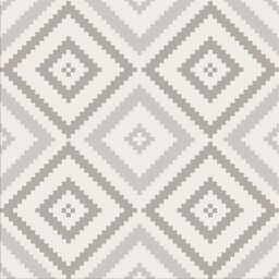 Gres szkliwiony LOVELY PATCHWORK SCANDI STYLE white-grey mat