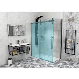 VOLCANO BLACK ścianka boczna 1000 mm, szkło czyste