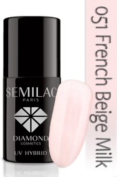 Lakier Hybrydowy Semilac 051 French Beige Milk -