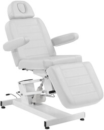 Fotel kosmetyczny elektr. Azzurro 705 1 siln. biały