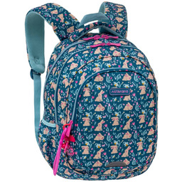 Plecak szkolny trzykomorowy dla dziewczynki ASTRABAG CANDY BUNNY,
