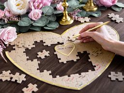 Księga gości - puzzle na pamiątkowe życzenia