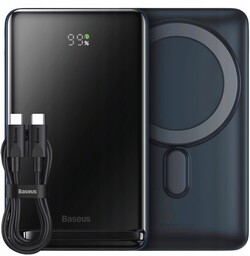 Powerbank Indukcyjny Baseus 10000mAh 20W MagSafe Bezprzewodowy +kabel