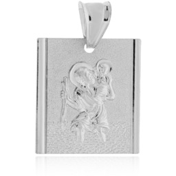 Srebrny medalik zawieszka Św. Krzysztof pr. 925