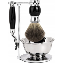 GRUTTI Zestaw Do Golenia Pędzel Miseczka Stojak Maszynka