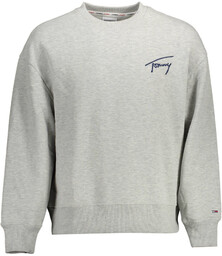 BLUZA TOMMY HILFIGER BEZ ZIP MAN SZARA