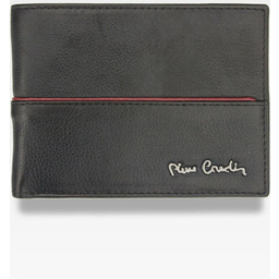 Pierre Cardin, Portfel skórzany męski, Tilak38 8806, czarny,