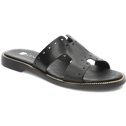 Armodo Czarne Klapki Modne Buty Damskie