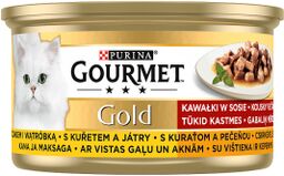 Purina Gourmet Gold kurczak/ wątróbka w sosie 85g
