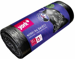 Worki na śmieci z taśmą YORK DIAMOND 35L