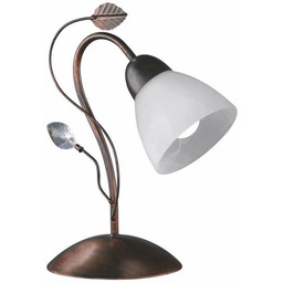 Trio Antyczna lampka stołowa Traditio 500700128 szklana metalowa