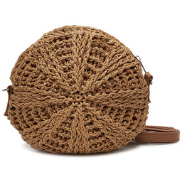 Torebka Pieces Pclona Round 17155913 Brązowy