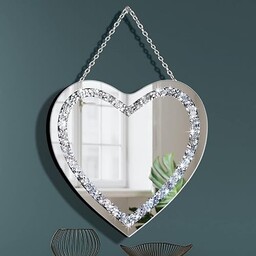 DMDFIRST Kryształowe zgniatanie diamentowe srebrne lustro w kształcie