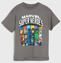 Sinsay - Koszulka Marvel - Szary