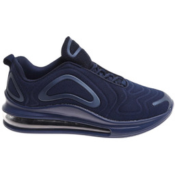 Granatowe sznurowane buty sportowe