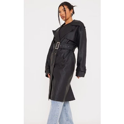 PRETTYLITTLETHING PŁASZCZ Z EKOSKÓRY 40 ERE