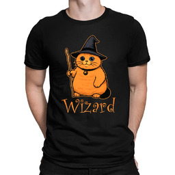 Wizard - kot czarodziej - męska koszulka