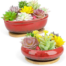 ARTKETTY Doniczki na sukulenty, ceramiczne doniczki na sukulenty