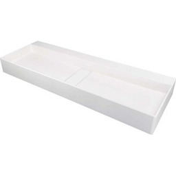 DEANTE Umywalka podwójna nablatowa BLUR granitowa 100x40 cm