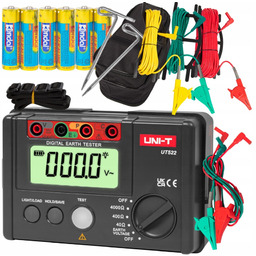 Miernik Rezystancji Uziemienia UT522 sondy Zestaw+