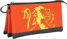 Harry Potter Gryffindor -Piórnik Potrójny FAN, Czerwony, 23
