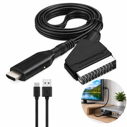 Konwerter Adapter Scart Euro Do Hdmi Kabel
