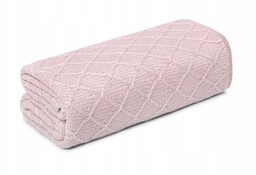 Lekki Kocyk Otulacz 90X90 Pale Pink Wafer My