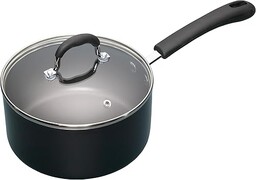 MasterClass KCMCSAUPAN20 Aluminiowy nieprzywierający rondel emaliowany z pokrywką,