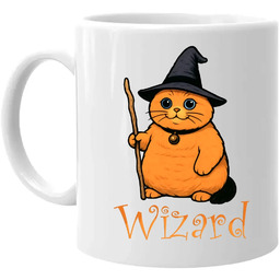 Wizard - kot czarodziej - kubek na prezent