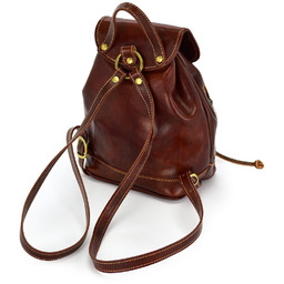 Plecak skórzany tmc_422m brązowy