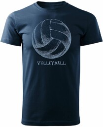 Topslang, Koszulka z piłką do siatkówki, Volleyball, granatowa,