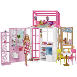 Kompaktowy Domek + Lalka - Barbie - Mattel