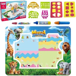 WOOPIE Mata Wodna do Malowania Safari Literki Cyferki